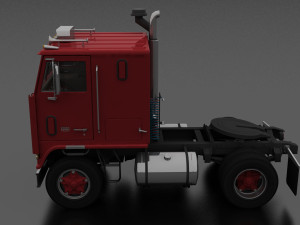 w-9000 semi truck 1972 Modelo 3D