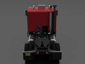 w-9000 semi truck 1972 Modelo 3D