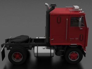 w-9000 semi truck 1972 Modelo 3D