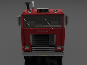 w-9000 semi truck 1972 Modelo 3D