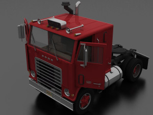 w-9000 semi truck 1972 Modelo 3D