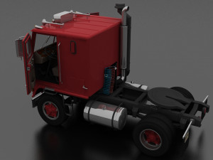 w-9000 semi truck 1972 Modelo 3D