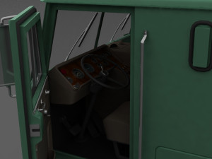 wt-9000 semi truck 1972 3D Model