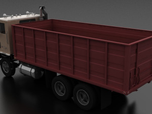 wt-9000 grain truck 1972 3D Model