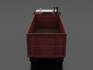 wt-9000 grain truck 1972 3D Model