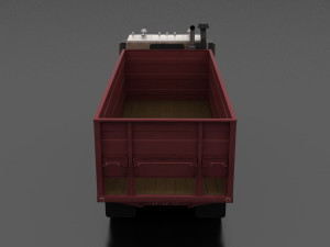 wt-9000 grain truck 1972 3D Model