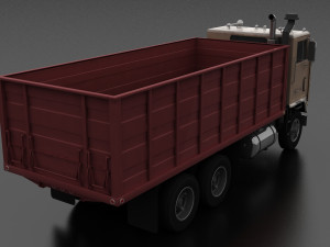 wt-9000 grain truck 1972 3D Model