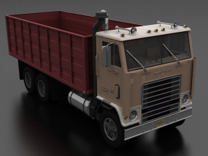 wt-9000 grain truck 1972 3D Model
