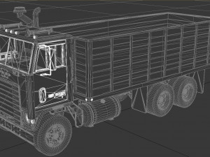 wt-9000 grain truck 1972 3D Model