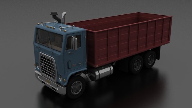 wt-9000 grain truck 1974 Modelo 3D .c4d .max .obj .3ds .fbx .stl .blend 