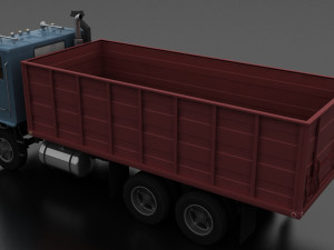wt-9000 grain truck 1974 Modelo 3D