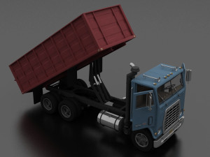wt-9000 grain truck 1974 Modelo 3D