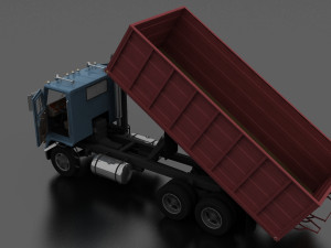 wt-9000 grain truck 1974 Modelo 3D