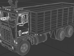 wt-9000 grain truck 1974 Modelo 3D