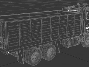 wt-9000 grain truck 1974 Modelo 3D