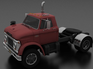 n-series n-950-d semi truck 1963 3D Model