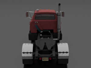 n-series n-950-d semi truck 1963 3D Model