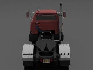 n-series n-950-d semi truck 1963 3D Model