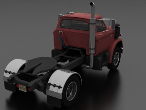 n-series n-950-d semi truck 1963 3D Model