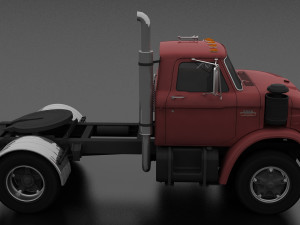 n-series n-950-d semi truck 1963 3D Model
