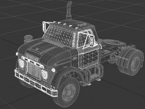 n-series n-950-d semi truck 1963 3D Model