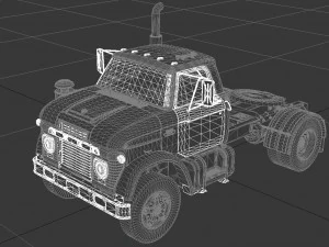 n-series n-950-d semi truck 1963 3D Model