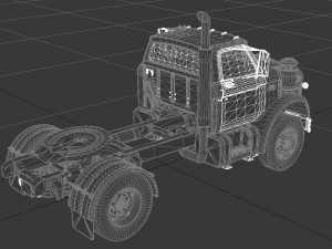 n-series n-950-d semi truck 1963 3D Model