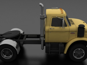 n-series n-950-d semi truck 1966 3D Model