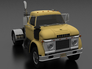 n-series n-950-d semi truck 1966 3D Model