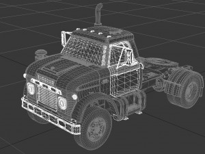 n-series n-950-d semi truck 1966 3D Model