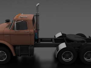 n-series nt-950-d semi truck 1963 3D 模型