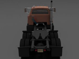 n-series nt-950-d semi truck 1963 3D Model