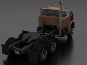 n-series nt-950-d semi truck 1963 3D Model