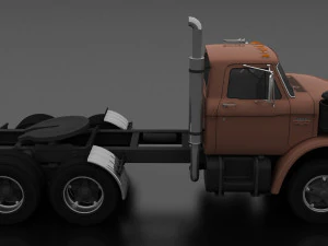 n-series nt-950-d semi truck 1963 3D Model