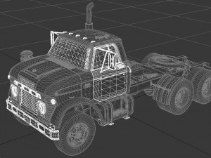 n-series nt-950-d semi truck 1963 3D 模型