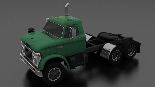 n-series nt-950-d semi truck 1966 Modelo 3D .c4d .max .obj .3ds .fbx .stl .blend 