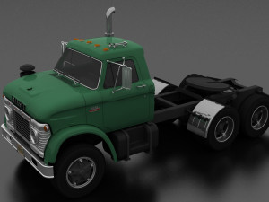 n-series nt-950-d semi truck 1966 3D मॉडल