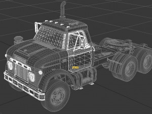 n-series nt-950-d semi truck 1966 Modelo 3D