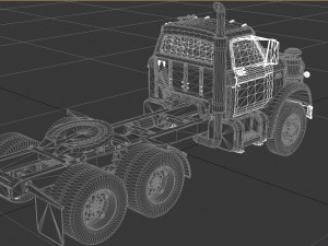 n-series nt-950-d semi truck 1966 Modelo 3D