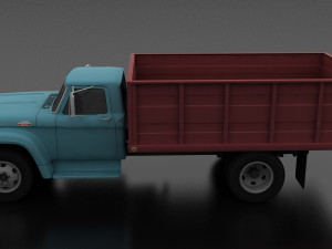 f-series f-600 grain truck 1963 3D Model