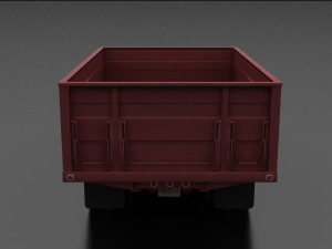 f-series f-600 grain truck 1963 3D Model