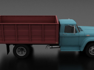f-series f-600 grain truck 1963 3D Model