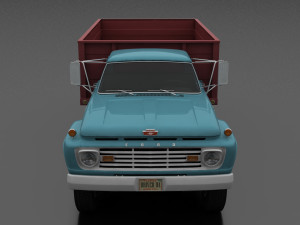f-series f-600 grain truck 1963 3D Model
