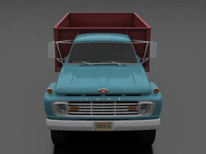 f-series f-600 grain truck 1963 3D Model