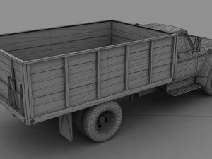 f-series f-600 grain truck 1963 3D Model