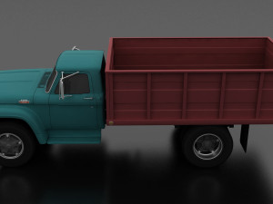f-series f-700 grain truck 1965 Modelo 3D