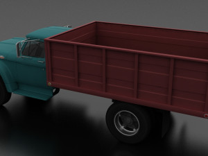 f-series f-700 grain truck 1965 Modelo 3D