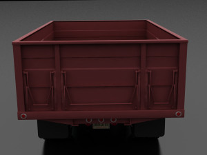 f-series f-700 grain truck 1965 Modelo 3D