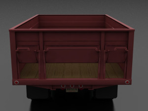f-series f-700 grain truck 1965 Modelo 3D
