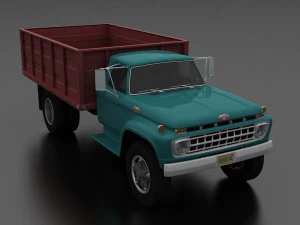f-series f-700 grain truck 1965 3D Model